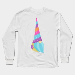 Little Gnome, Cute Gnome, Garden Gnome, Hat, Beard Long Sleeve T-Shirt